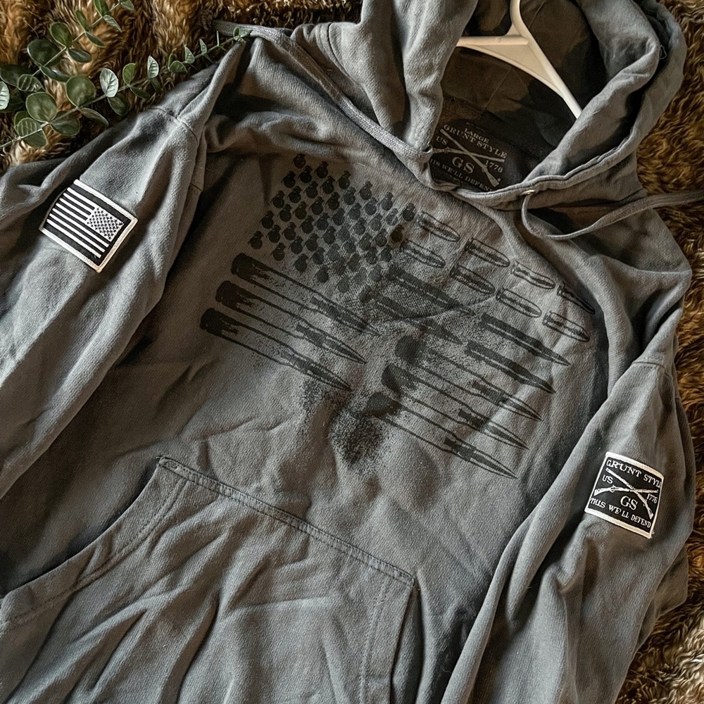 Grunt Style Flag Hoodie
